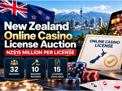 pic New Zealand Online Casino License Auction Ends at NZ$15 Million Per License